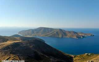 Patmos view of island south from Mount Elijah tb061706520